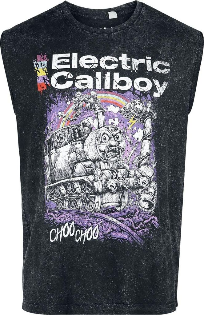 Electric Callboy Tank-Top Herren Choo Choo anthrazit S