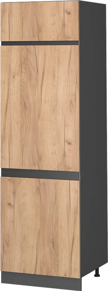 Vicco R-Line Armoire pour Frigo Chêne de Force Doré 60cm J-Shape 39749