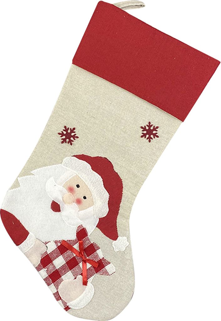 Snowman Deer Penguin Santa Claus Weihnachtsbaum -Strumpf Geschenktüte Weihnachtsdekoration-Weihnachtsmann