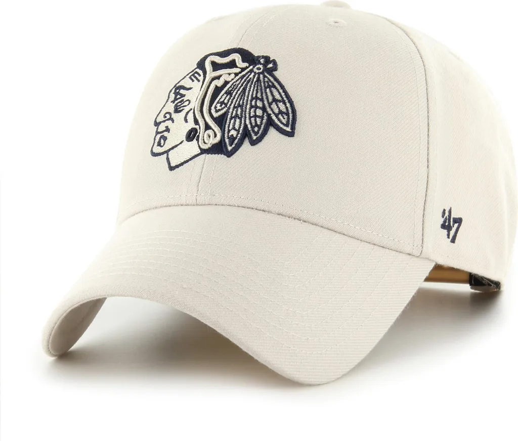 47 Brand Chicago Blackhawks NHL Snapback Cap - Beige Osso - Taglia Unica