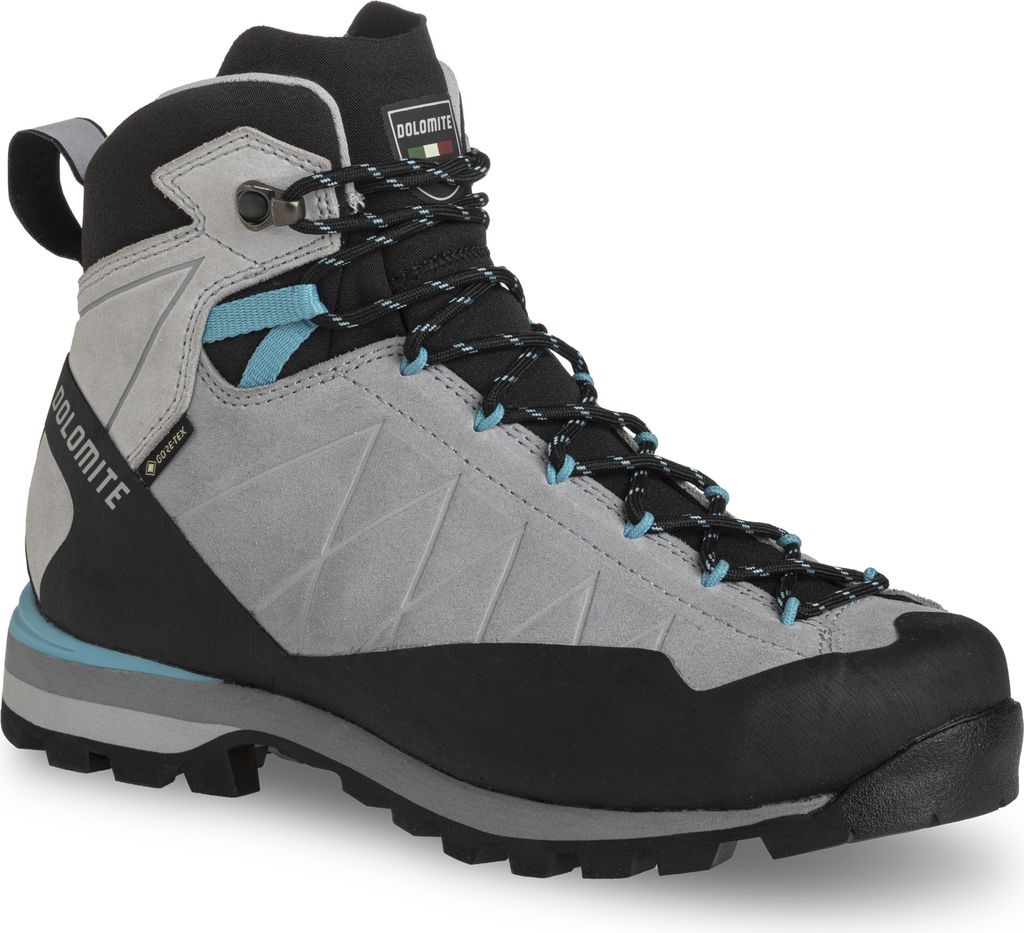 Dolomite Damen Wanderschuh Crodarossa Hi GTX Aluminium Grey/Capri Blue 5 UK/38 EU