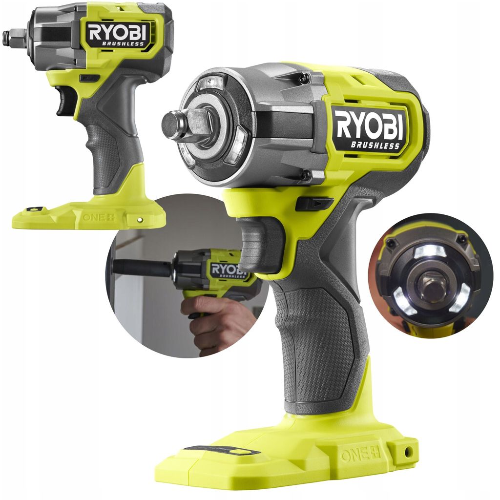 Ryobi Klucz Udarowy 450Nm 1/2" Bezszczotkowy 18V One+ Zdjęcie produktu 