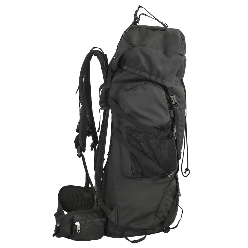 vidaXL Sac à dos de randonnée noir 100 L tissu Oxford Image du produit 