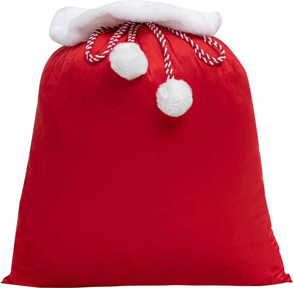 Weihnachts-Weihnachtssack aus Samt, 30,5 x 40,6 cm, großer Weihnachtsmann-Geschenksack mit Kordelzug, Weihnachtsgeschenkbeutel für Geschenke, Spi...