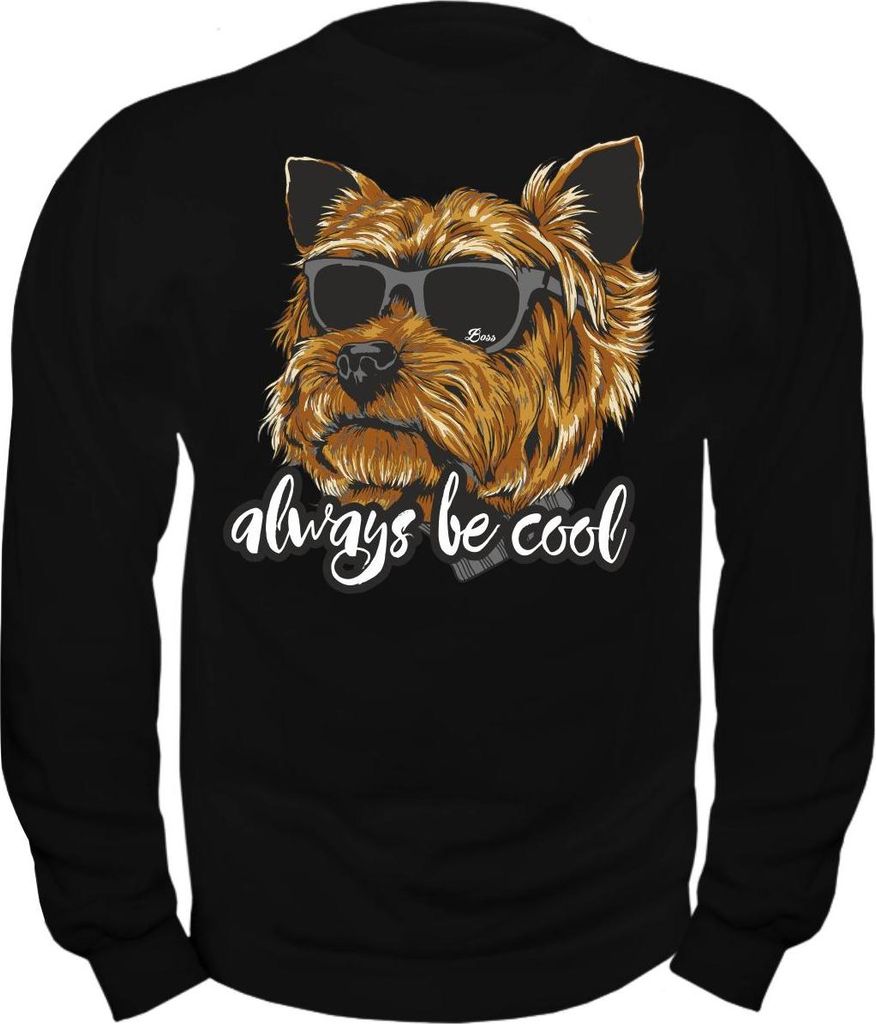 Herren Sweatshirt Yorkshire Terrier always be cool