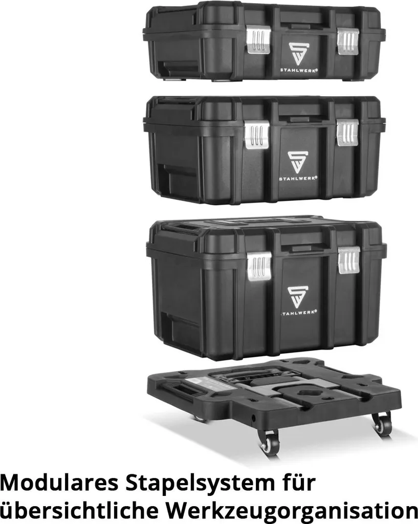 STAHLWERK Carrello Portautensili 3 Cassette: Il Tuo Compagno di Lavoro - 2