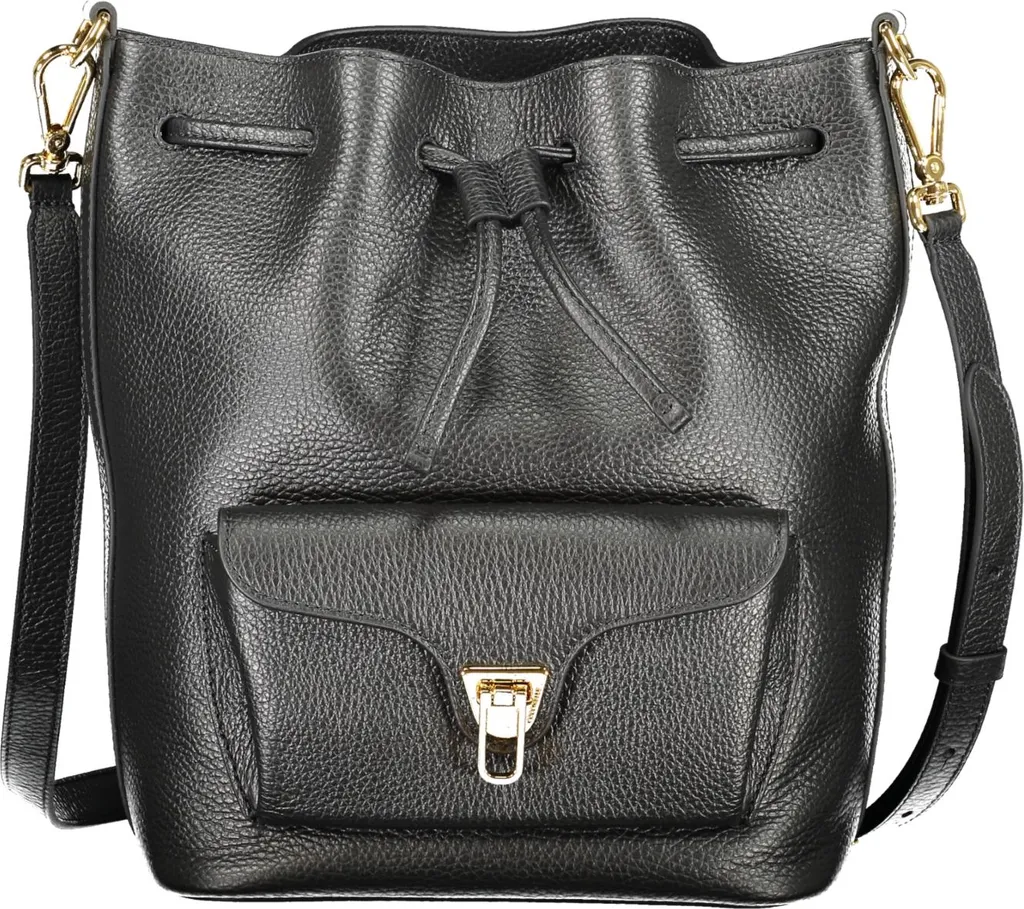 Sac pochette noir léger anti-encombrement avec bandoulière réglable