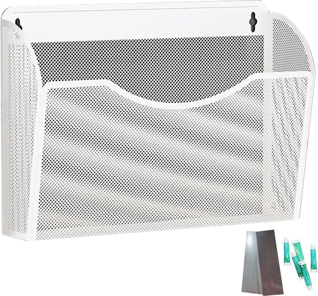 Magnetischer Stifthalter, Aufbewahrungskörbe aus Metalldrahtgeflecht mit starken Magneten, Kühlschrank-Seiten-Organizer für Kühlschrank-Whiteboard