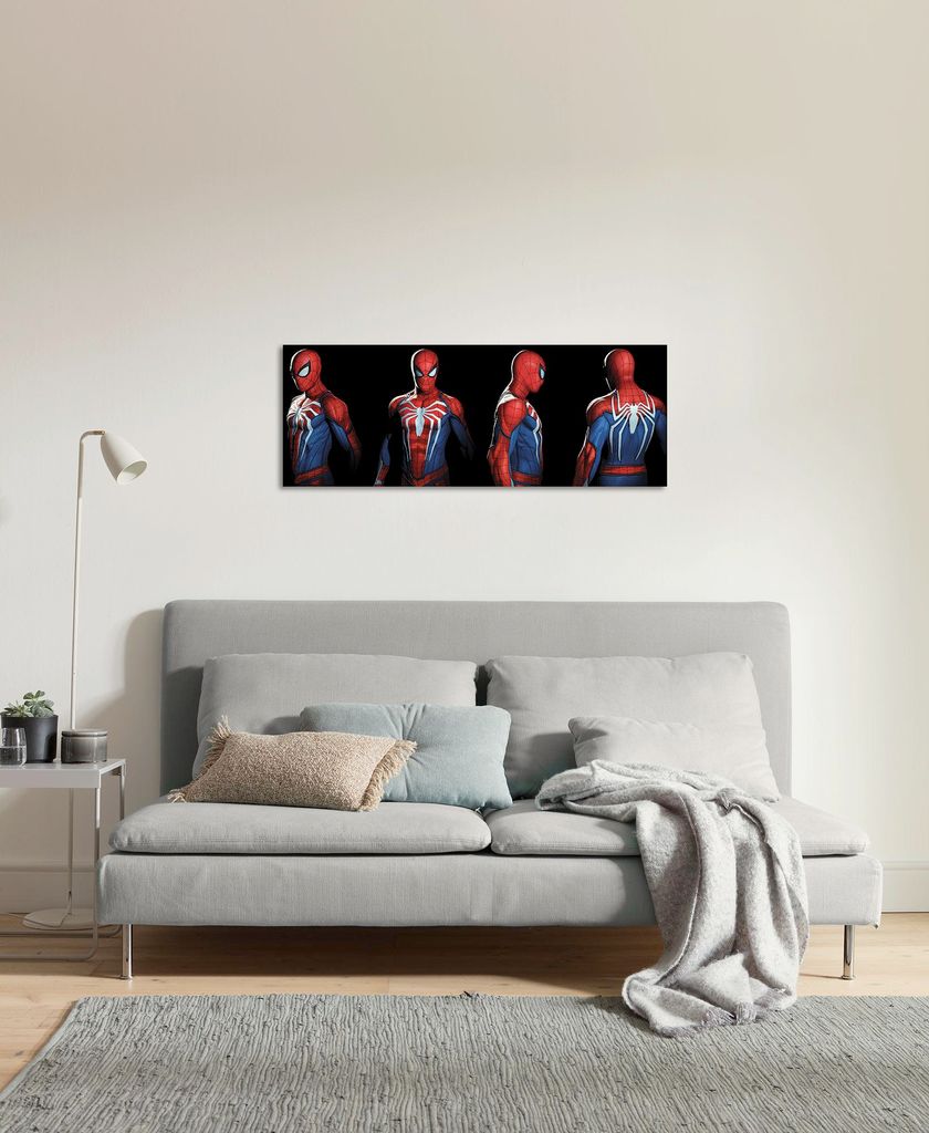 Komar Keilrahmenbild - Marvel Spider-Man Portrait Photos - Größe: 90 x 30 cm
