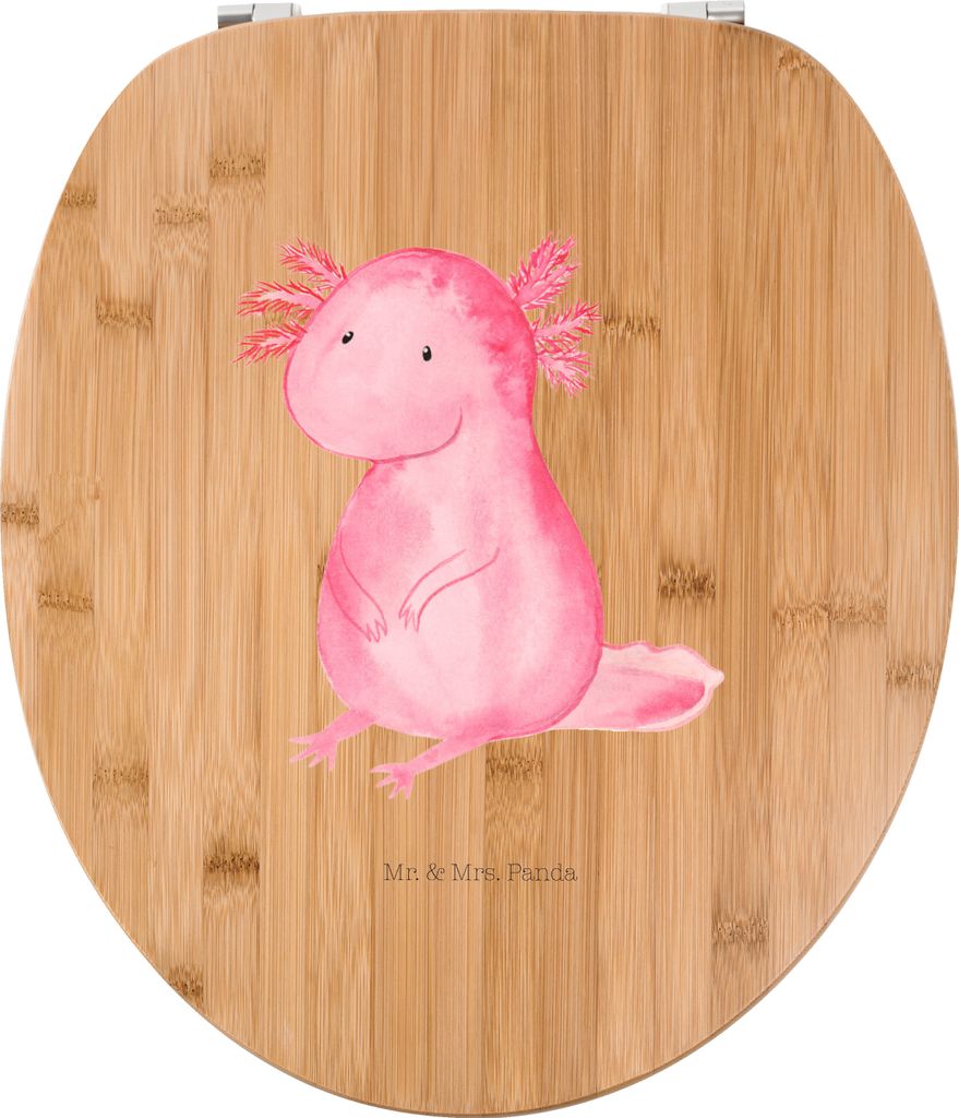 Mr. & Mrs. Panda klo deckel Axolotl Niedlich - Transparent - Geschenk, Liebe, Klobrille, Fröhlich, WC-Sitz, Klo-Deckel, WC Brille, Freundin, Toile...