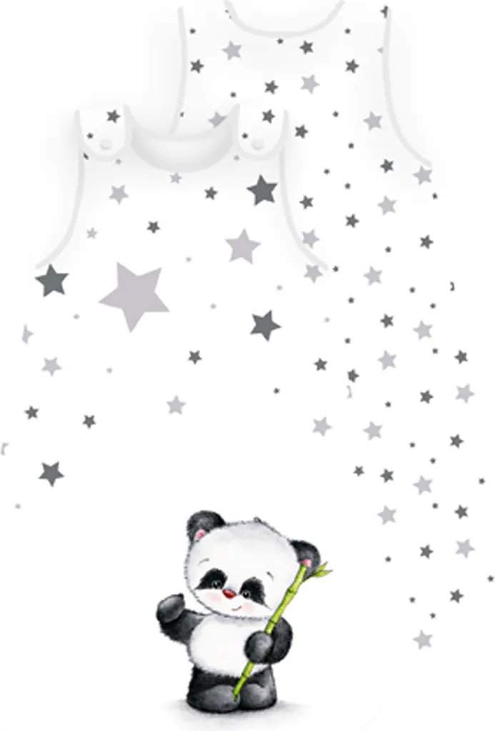 Sac de couchage Panda 70x45 cm : Nid d'ange moelleux et respirant bébé