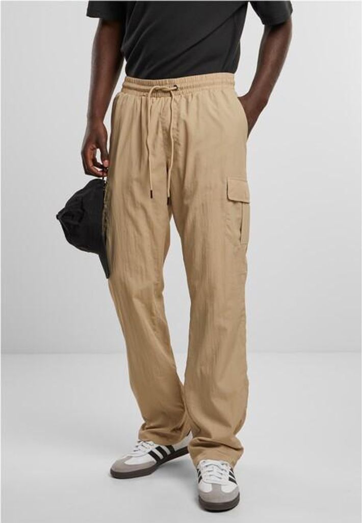 Urban Classics - Straight Leg Nylon Cargo Hose beige - S
