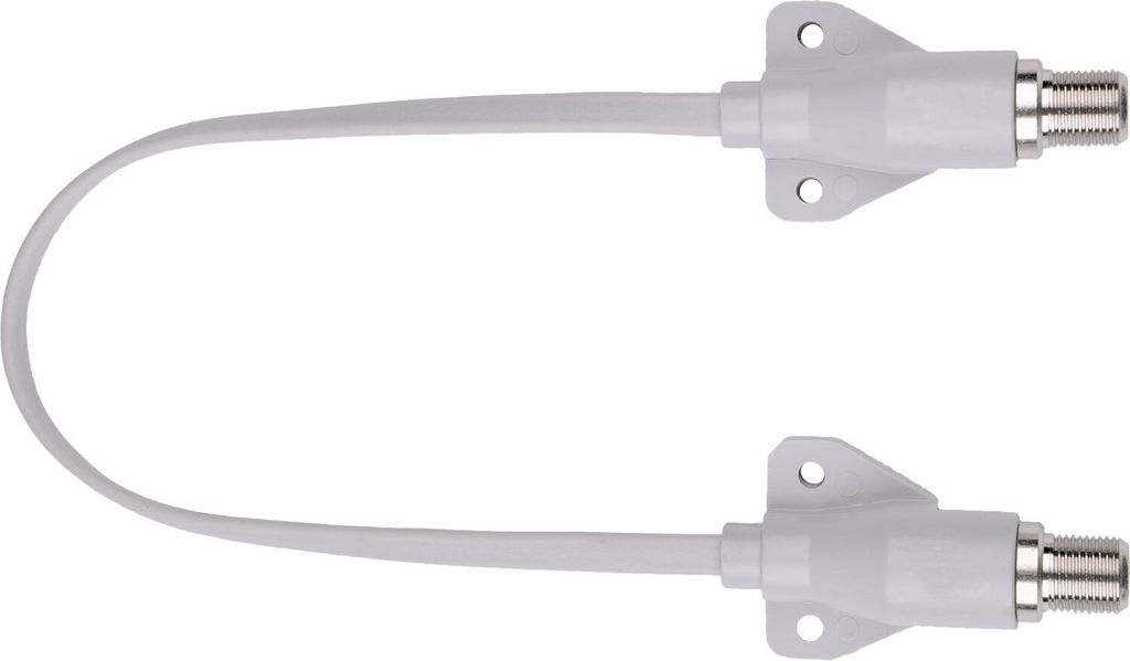 DUR-line Profi Fensterdurchführung 21 cm mit Alukern weiß