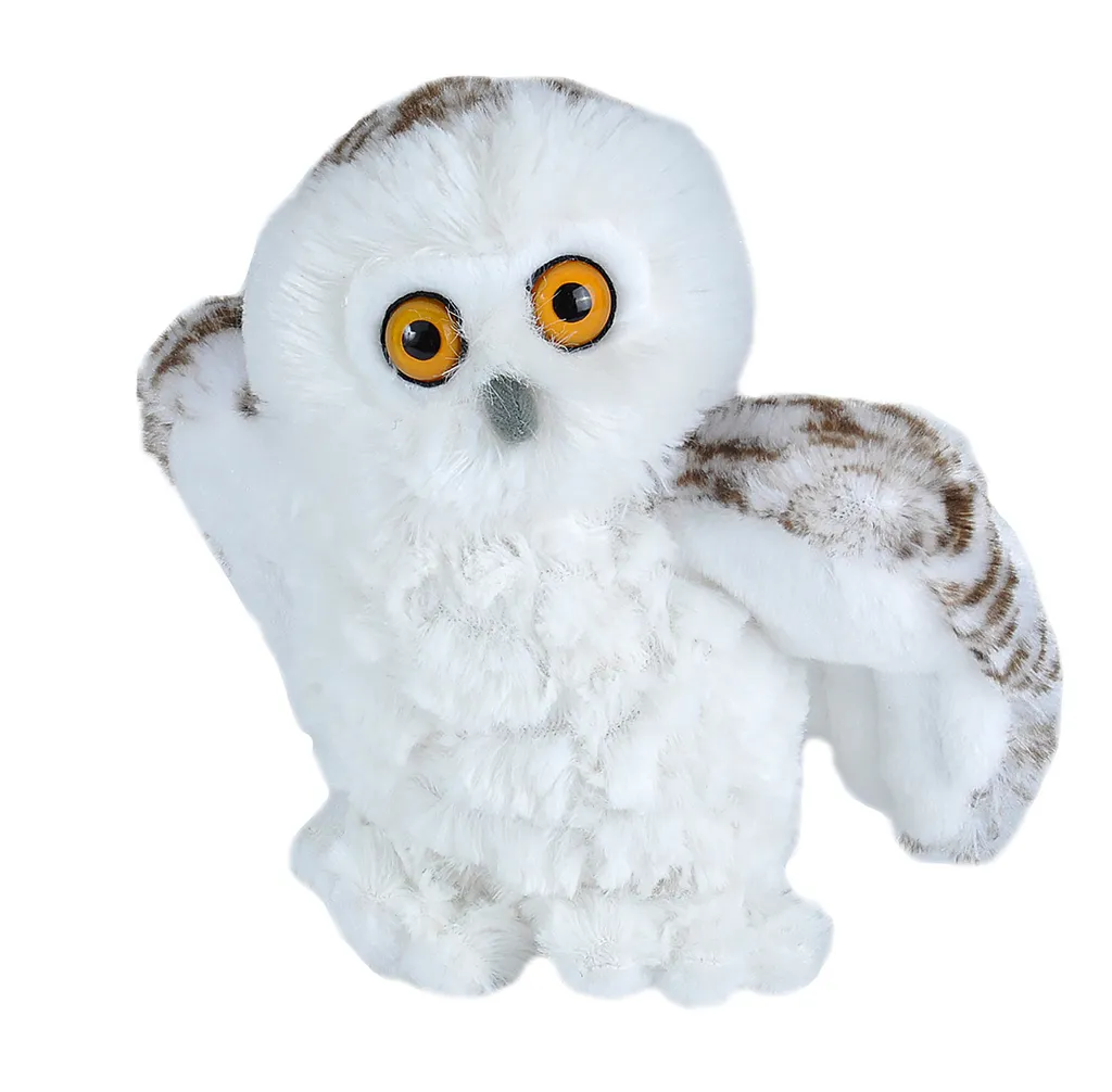 Wild Republic Cuddlekins Mini Peluche Hibou des Neiges 20cm Nature