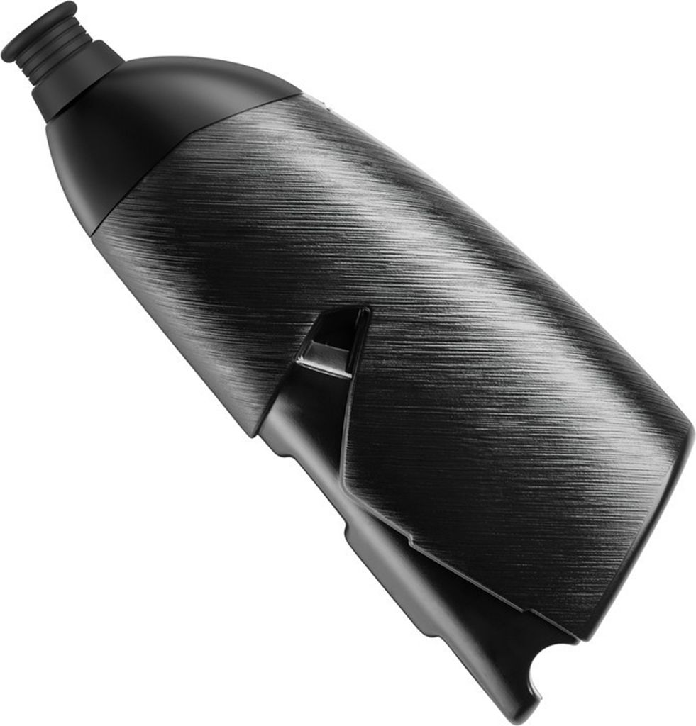 Elite 0206510 Trinkflasche und Halter Crono CX 500ml, Fiberglashalter, Aerobottle, schwarz