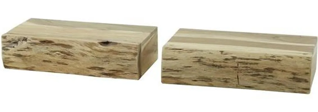 Moxy Set de 2 tables de nuit 40 cm en bois d'acacia massif - Lot Duo - 2