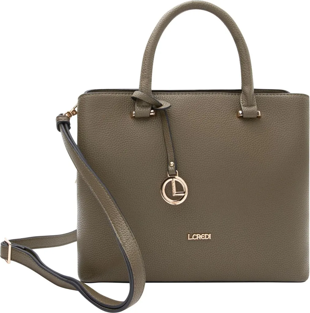 L.CREDI Maxima Handle Bag: Borsa Minimalista Verde Oliva Forest