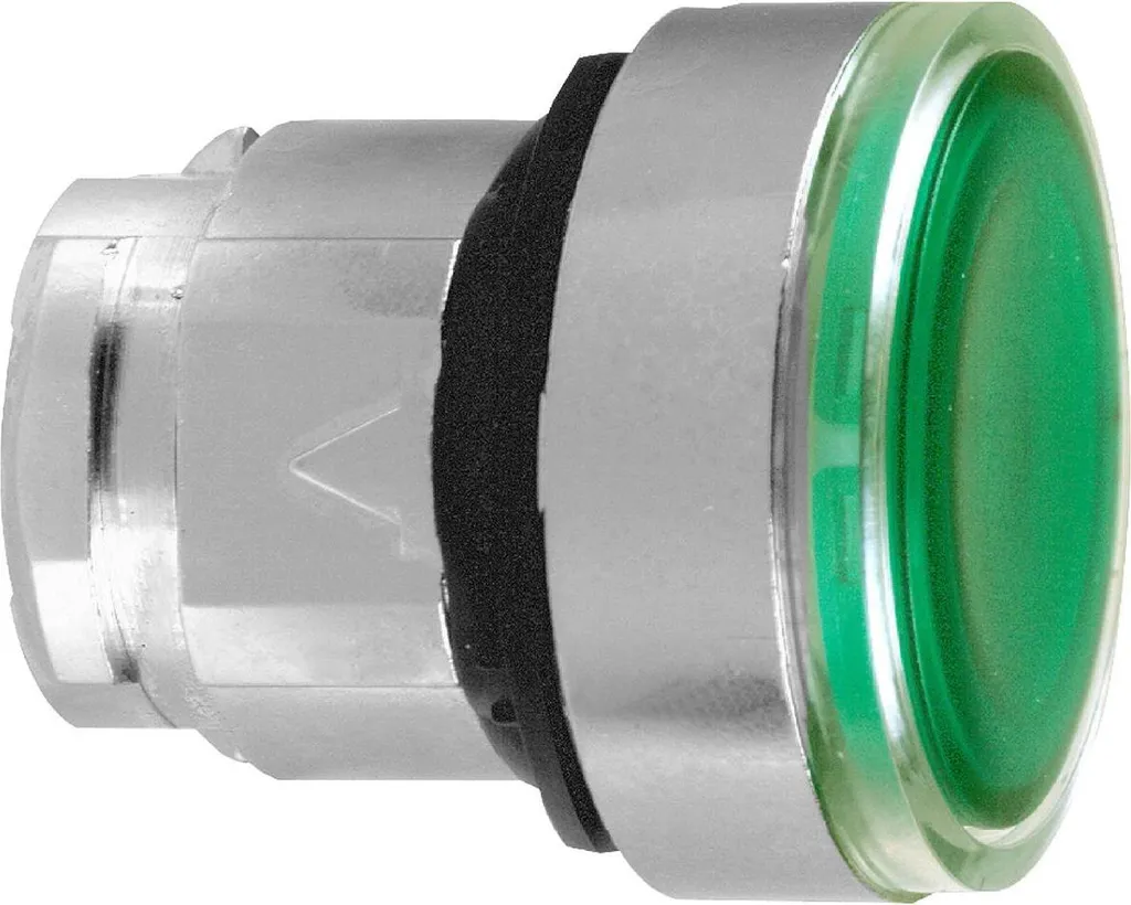 Pulsante Verde Schneider ZB4BH033 Harmony XB4 Metallo 22mm LED