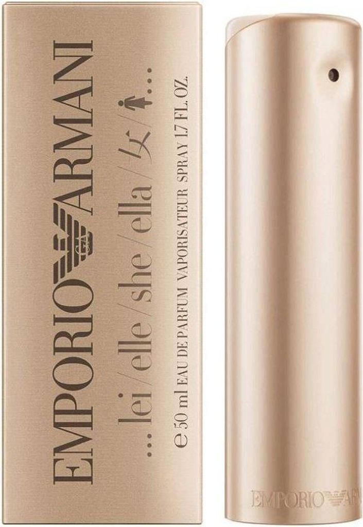 A box and bottle of Emporio Armani perfume.