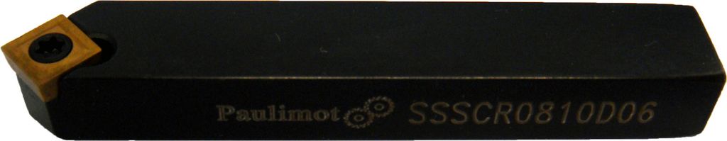 PAULIMOT Drehmeißel mit Wendeplatte 8 x 10 mm SSSCR0810D06