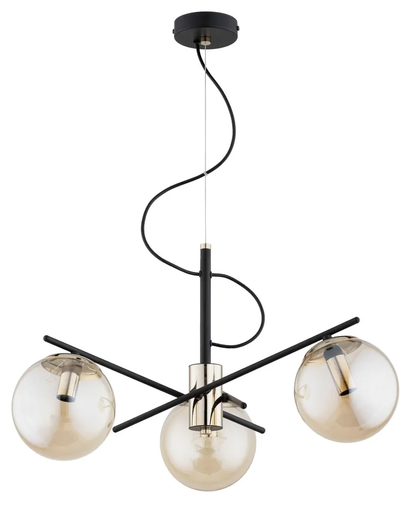 Luminaire Plafond TAURUS Moderne pour Moderniser une Pièce de Vie Noir