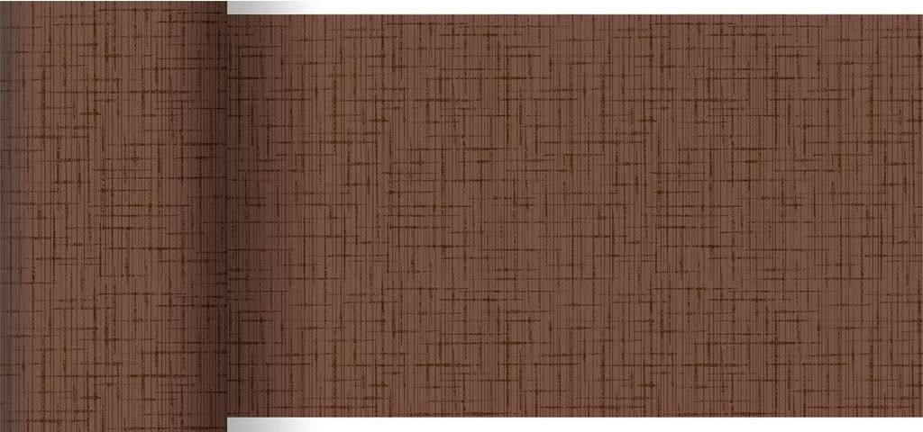 6x Duni Dunicel -Tischläufer 0,15 x 20 m Linnea Chestnut