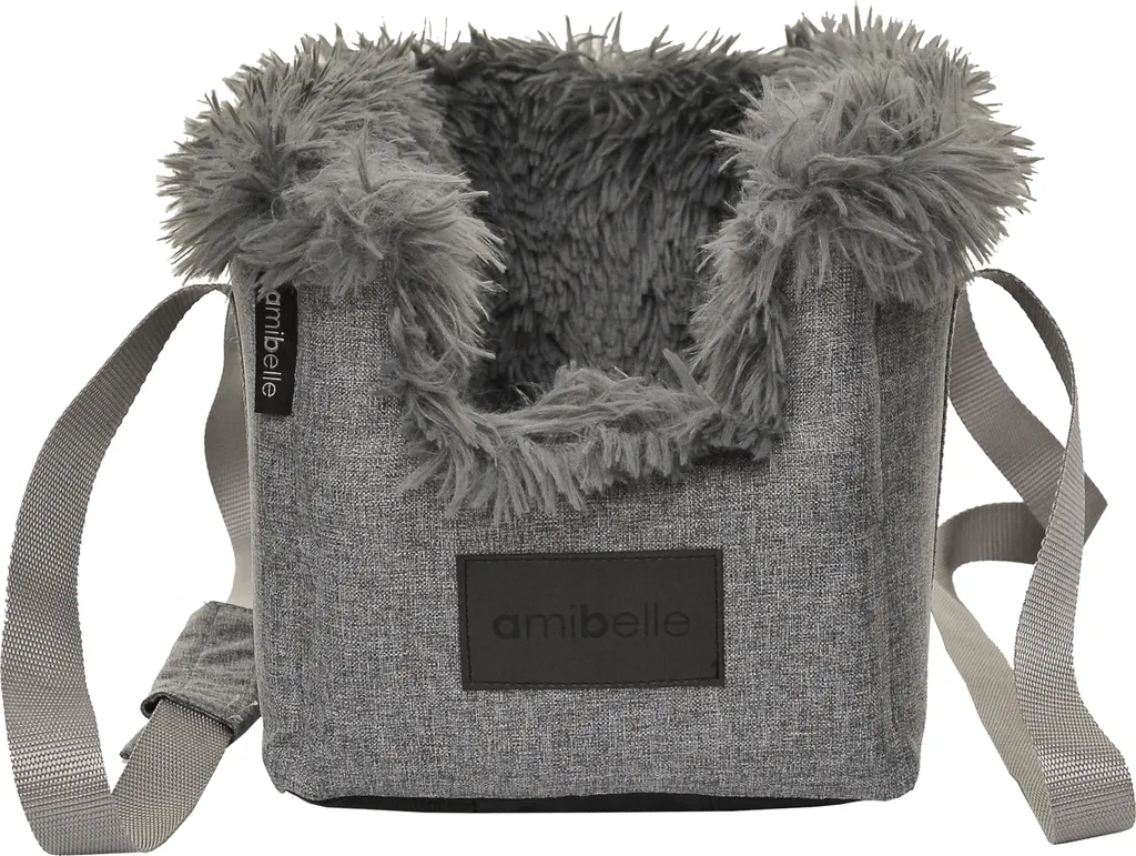 Siège chien pour voiture anti-stress - Panier accoudoir Locky Grey