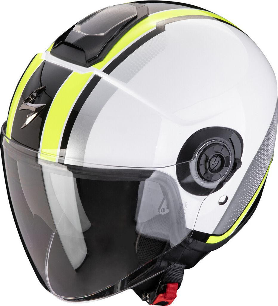 Scorpion Exo-City II Vel Jethelm, weiß/gelb, XL (60/61)
