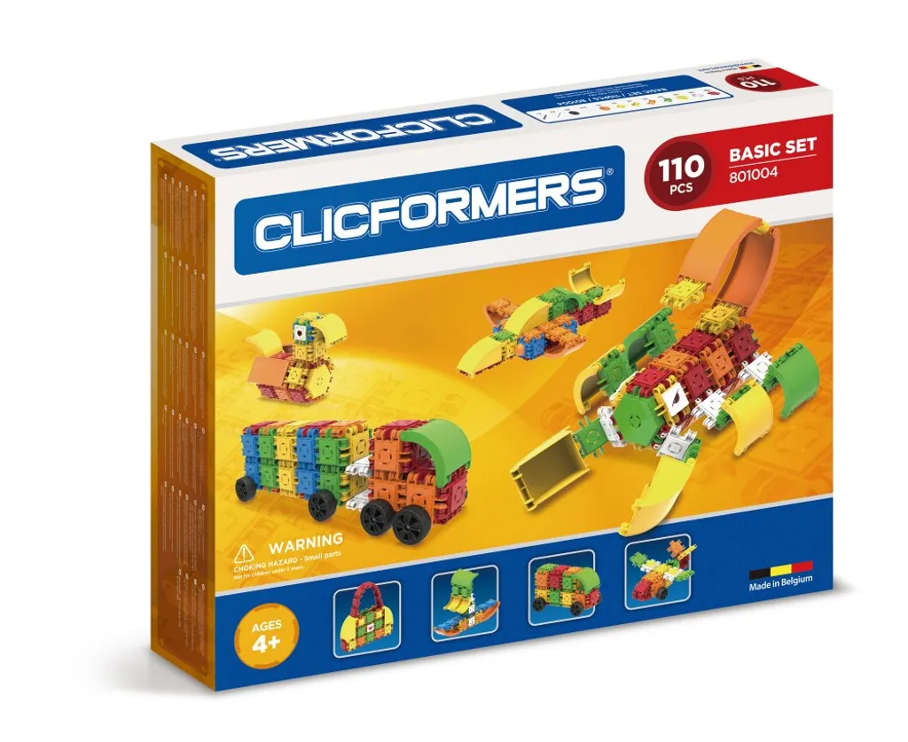 Clicformers Basic Set 110 Pcs : Système de Clic Breveté et Construction 3D - 10