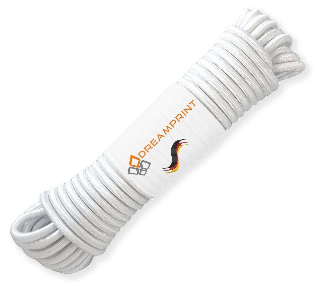 Dreamprint Expanderseil 20m Weiß 6mm Ø – Gummiseil, Produktbild 