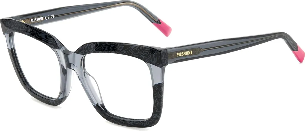 Lunettes de vue Missoni MIS 0173 Gris marbré noir femme taille 52/18