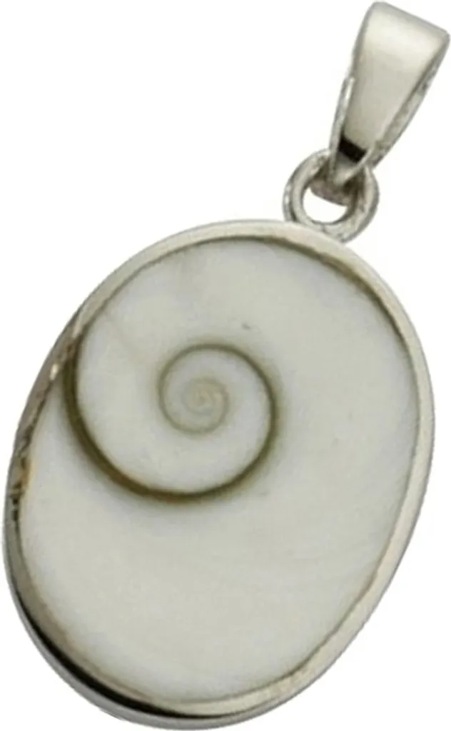 Collier Pendentif Shivas Eye Argent 925 pour Femme Look Été et Plage