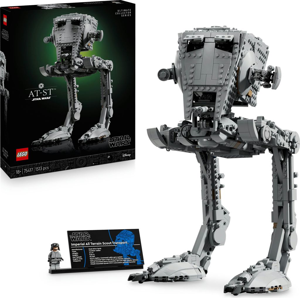 LEGO Star Wars AT-ST Kampfläufer - Kreatives Spielzeug für Erwachsene - Konstruktionsspielzeug zum Bauen und Ausstellen - Star Wars Deko und Mode...