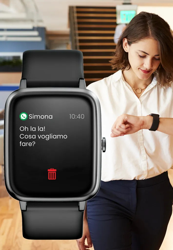Montre Intelligente avec GPS Techmade Move Boîtier Aluminium Argenté - 5