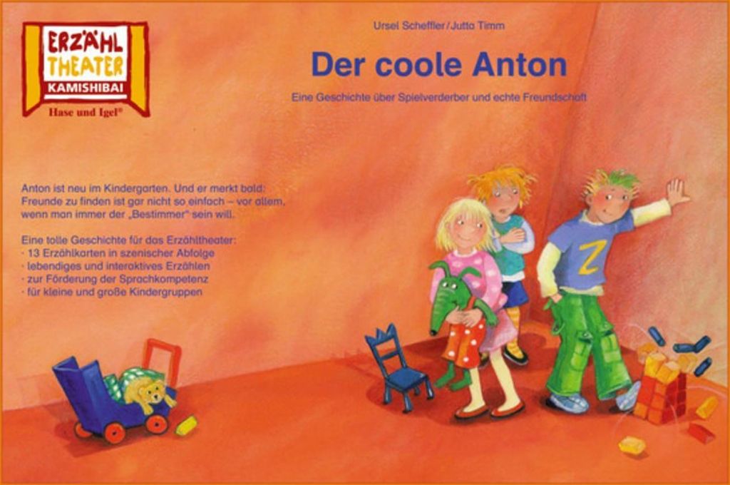 Der coole Anton / Kamishibai Bildkarten: Eine Geschichte über Spielverderber und echte Freundschaft. 13 Bildkarten für das Erzähltheater