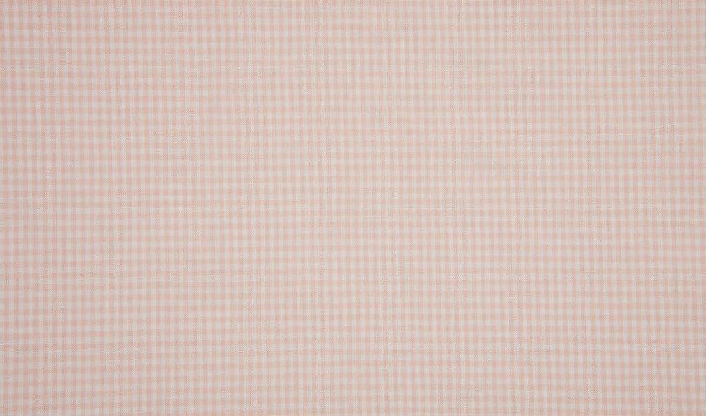 Baumwollstoff Meterware kariert weiß puder rosa 2mm