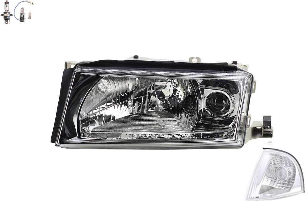 Scheinwerfer kompatibel zu Skoda Octavia 1U 00-10 Links + Leuchtmittel + Blinker 1U1941017P 1U1941017D 1U0953155D 1U0953155C Johns