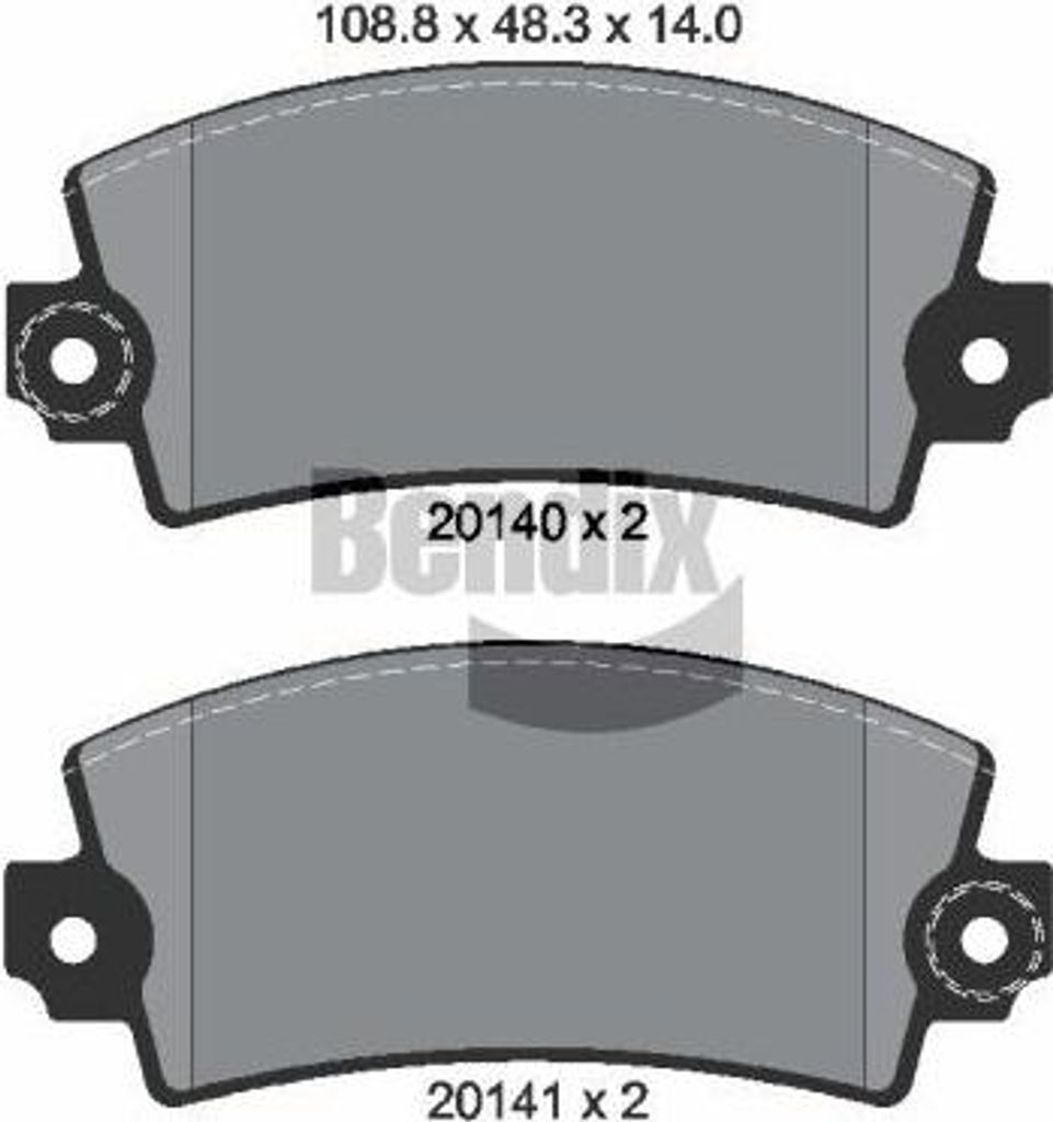 BENDIX Braking BPD1685 Bremsbelagsatz, Scheibenbremse OE 7797444870 kompatibel mit Solenza
