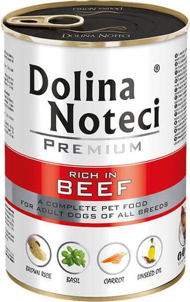 DOLINA NOTECI Premium Beef - Nassfutter für Hunde - 400 g