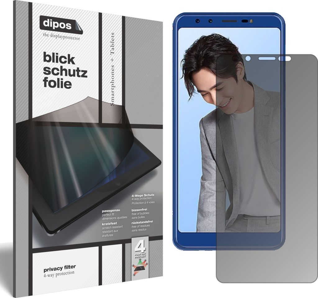 Lenovo K5s Blickschutzfolie matt Schutzfolie Folie Display Schutz dipos