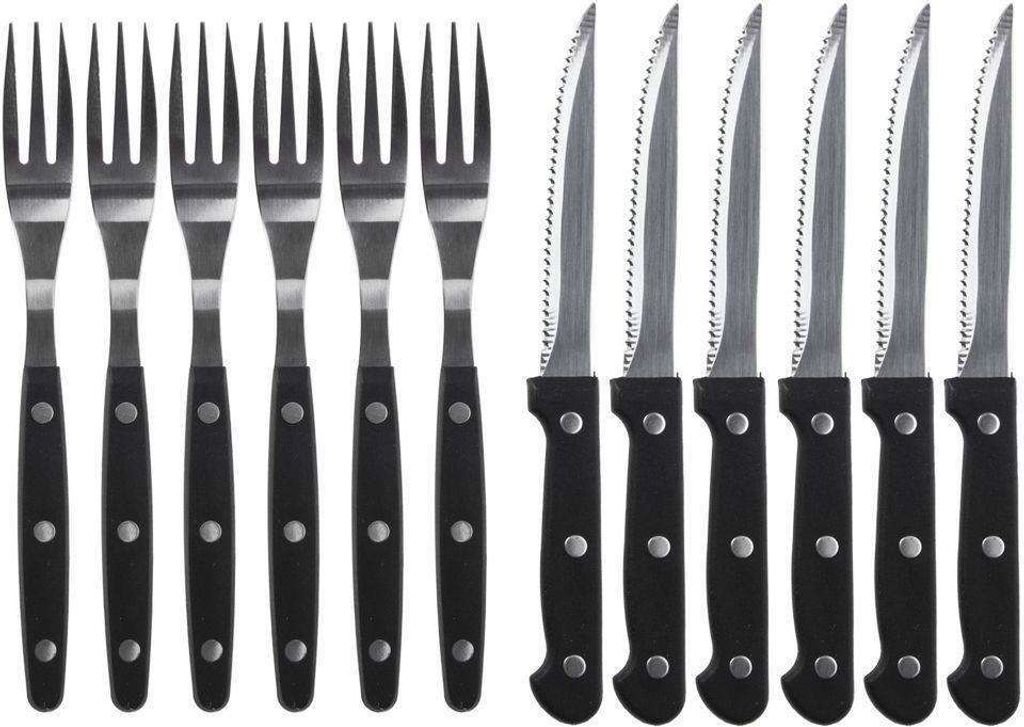 Set di posate da barbecue per bistecche, coltelli da pizza, Immagine del prodotto 