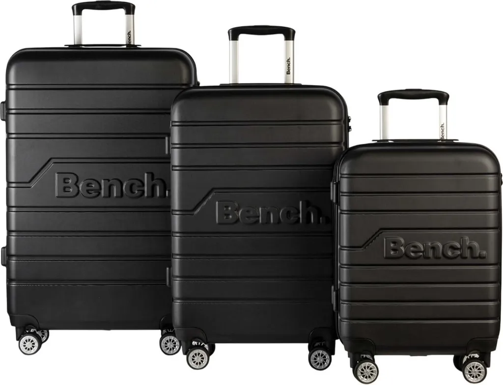 Valises de Voyage Rigides Bench Escape S-L - Fini le Manque de Place en Noir