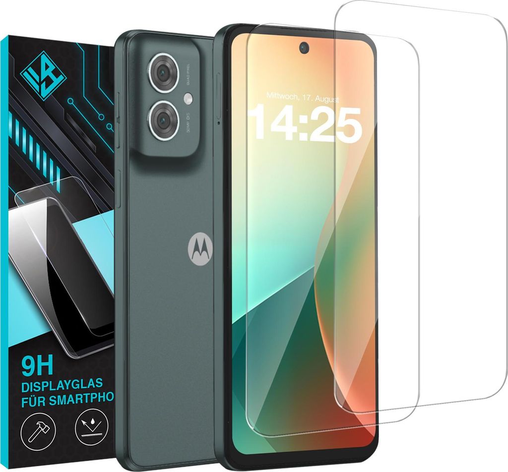 2x 9H Schutzglas Displayschutzfolie für Motorola Moto G55 Produktbild 