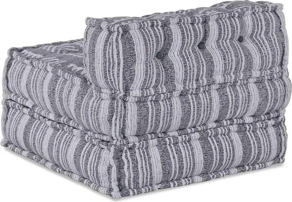 Canapé modulaire vidaXL gris : la solution tissu pour espaces modulables