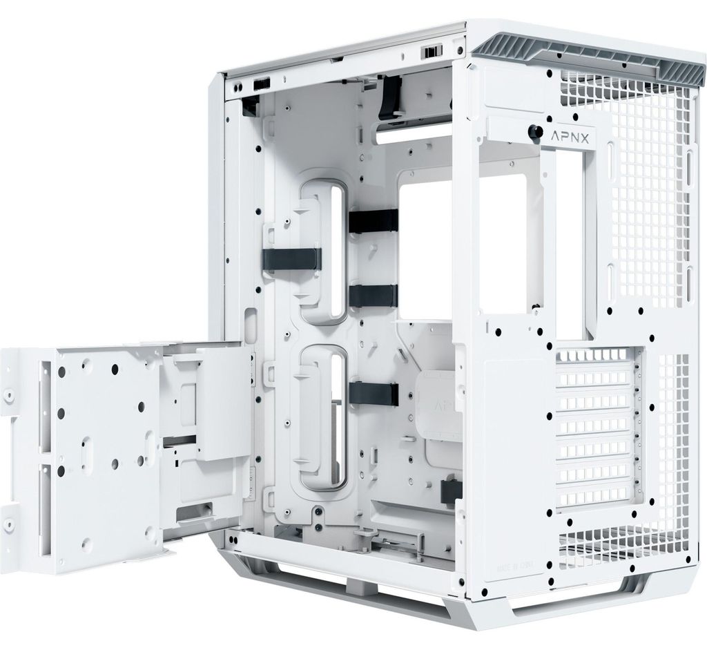 APNX V1-W-WT-v1, Midi Tower, PC, Bílá, Dřevo, ATX, Micro Obrázek produktu 