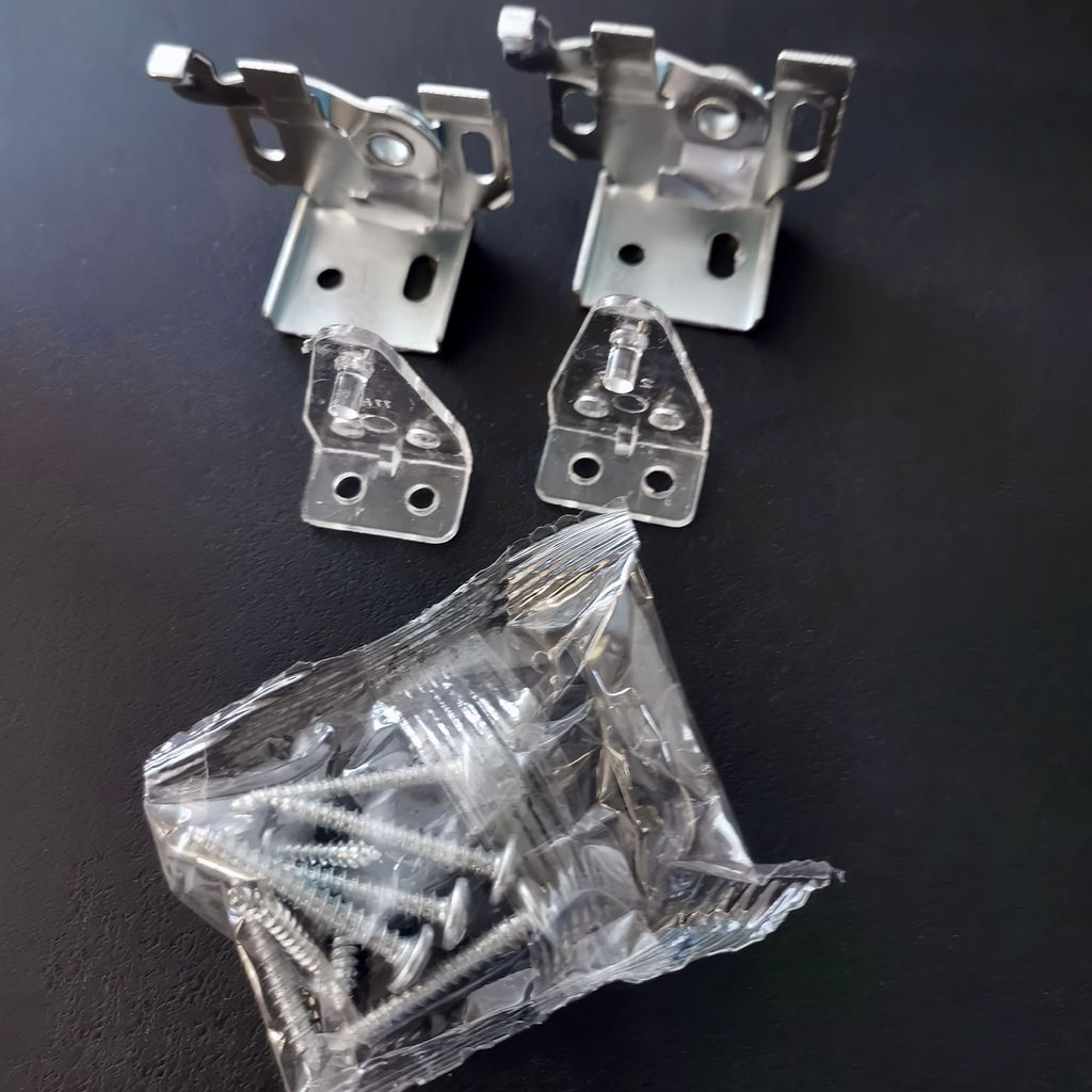 4x Jalousie Zubehör Montageset Universalträger für Wand- und Deckenmontage mit Pendelsicherung