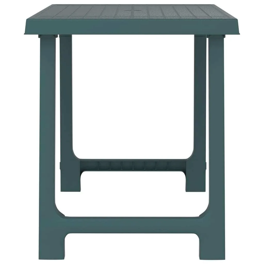 Table de camping Vert 79x56x64 cm en PP aspect bois résistant - 4