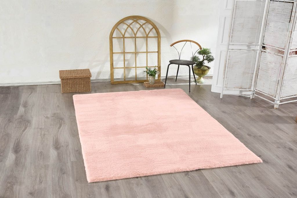 Conceptum Hypnose, Faux Fur - Light Pink, Teppich, Hell-Pink, 120 x 180 cm