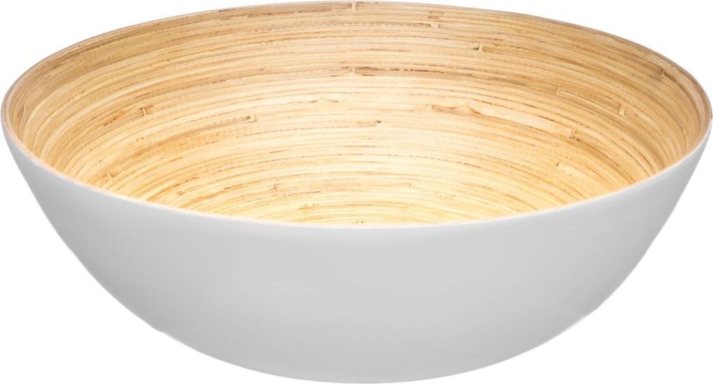 Insalatiera diam. 30 cm in bambù bianco, colore 'blanc Immagine del prodotto 
