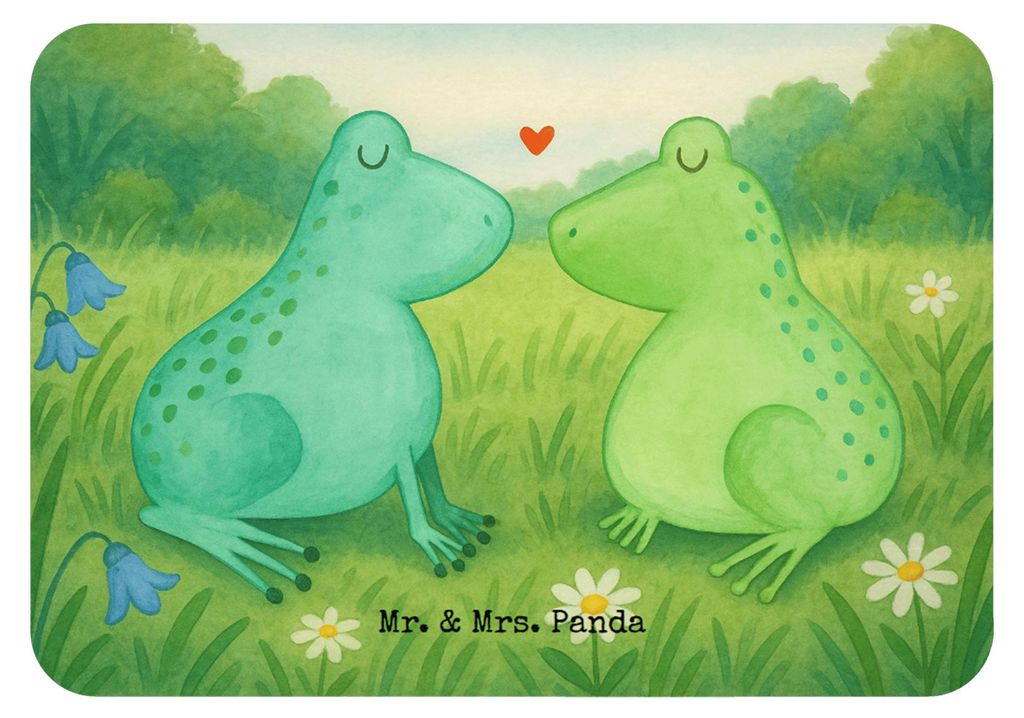 Mr. & Mrs. Panda magnet Frosch Liebe Design - Weiß - Geschenk, küchenmagnet, Frösche, haftmagnet, Freundin, Kühlschrankmagnet, Notizhalter, des...